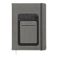 Щоденник датований 2026 Buromax Combi A5 зі штучної шкіри 336 сторінок Сірий (BM.2191-09)