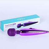 Мікрофон з вібрацією для кліторальної стимуляції, Фіолетовий вібромасажер клітора та сосків, Інтимні іграшки, фото 3