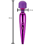 Мікрофон з вібрацією для кліторальної стимуляції, Фіолетовий вібромасажер клітора та сосків, Інтимні іграшки, фото 7