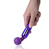 Мікрофон з вібрацією для кліторальної стимуляції, Фіолетовий вібромасажер клітора та сосків, Інтимні іграшки, фото 8