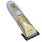 Акумуляторна машинка для стрижки волосся + насадка, SURKER SK-5803 / Бездротовий триммер для бороди / Тример для стрижки волосся, фото 7