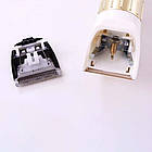 Акумуляторна машинка для стрижки волосся + насадка, SURKER SK-5803 / Бездротовий триммер для бороди / Тример для стрижки волосся, фото 6