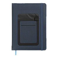 Щоденник датований 2026 Buromax Combi A5 зі штучної шкіри 336 сторінок Синій (BM.2191-02)