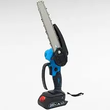 Акумуляторна ланцюгова пила Krafftec 48V 6Ah – компактна пила 15 см, 2 АКБ, 6000 об/хв, кейс, фото 2