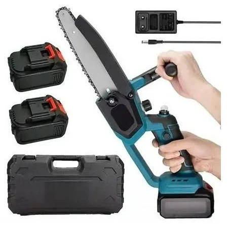 Акумуляторна ланцюгова міні-пила KRAFFTEC 8" 36V 800W – легка пилка з автоматичним змащенням, сад/будівництво