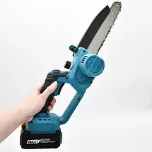 Акумуляторна ланцюгова міні-пила KRAFFTEC 8" 36V 800W – легка пилка з автоматичним змащенням, сад/будівництво, фото 2