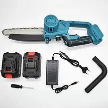 Акумуляторна ланцюгова міні-пила KRAFFTEC 8" 36V 800W – легка пилка з автоматичним змащенням, сад/будівництво, фото 3