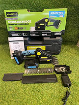 Акумуляторні ножиці-кущоріз Krafftec 2 в 1 (з 2 акумуляторами, зарядним пристроєм та кейсом), фото 3