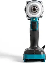 Акумуляторний гайковерт Krafftec 48V з двома АКБ і набором насадок у кейсі — ударний інструмент для авто і дому, фото 4