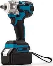 Акумуляторний гайковерт Krafftec 48V з двома АКБ і набором насадок у кейсі — ударний інструмент для авто і дому, фото 5