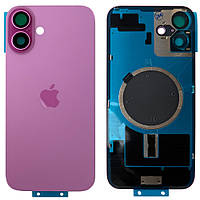 Задня кришка Apple iPhone 16 Plus (рожева оригінал Китай із рамкою, склом камер і магнітом)