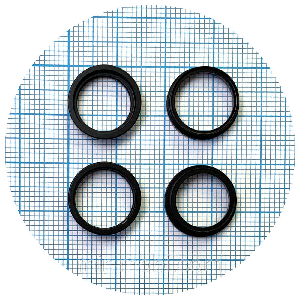 Кільце скла камери Apple iPhone 14, iPhone 14 Plus (чорне комплект 2 шт)
