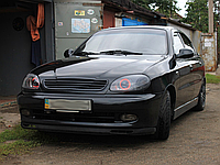Решітка радіатора Mercedes Style Део Деу Ланос седан Накладка на решітку радіатора Daewoo Lanos Sedan