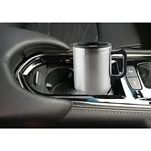 Термокухоль автомобільна Electric Mug CUP 2240 450 мл 12V, підігрів кави, чаю, супу, герметична кришка, антиковзне дно, фото 3