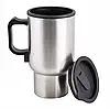 Термокухоль автомобільна Electric Mug CUP 2240 450 мл 12V, підігрів кави, чаю, супу, герметична кришка, антиковзне дно, фото 6