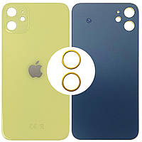 Задня кришка Apple iPhone 11 (жовта оригінал Китай із кільцями)