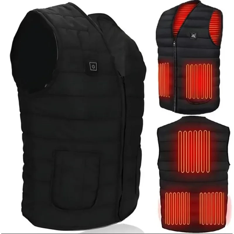 Жилет з підігрівом USB від PowerBank, регульований 3 рівні, зимовий, для туризму, кемпінгу, риболовлі та активного відпочинку