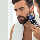 Акумуляторна машинка для стрижки волосся + 4 насадки, SURKER SK-558 / Триммер бездротовий / Триммер для стрижки волосся, фото 3