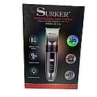 Акумуляторна машинка для стрижки волосся + 4 насадки, SURKER SK-558 / Триммер бездротовий / Триммер для стрижки волосся, фото 7