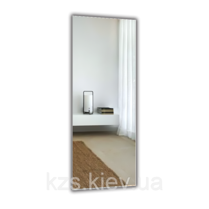 Дзеркало в алюмінієвій рамі 1600 х 600 мм., фото 1