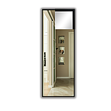 Дзеркало в алюмінієвій рамі 1600 х 600 мм., фото 2