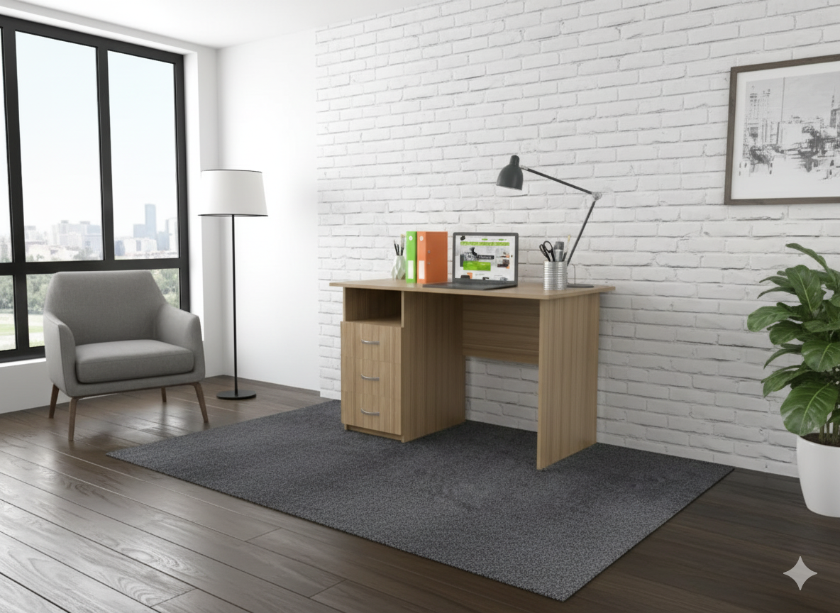Офісний стіл С-2а Гамма стиль 1200x600x750 Дуб Сонома, фото 1