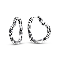 Срібні сережки Pandora у формі серця 292236C00