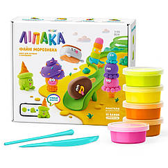 Меганабір пластиліну Lipaka Hey Kley, що самостійно твердіє, Ліпака - Файні морозивка 15029-UA01