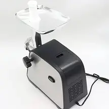 Електрична м’ясорубка Domotec MS-2028 4500 Вт, 1 кг/хв, насадки для ковбас і кебе, реверс, металевий лоток, фото 3