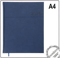 Щотижневик датований 2026 ORION, A4, синій, штуч. шкіра/поролон (BM.2783-02)