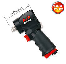 Пневмогайковерт 1/2" 900 Nm 10000об/мин 1,37кг супер-короткий Super Duty  TOPTUL KAAQ1665, фото 2