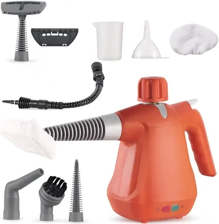 Ручний пароочисник Domotec MS-1372 1000Вт, 3бар, 350мл, для кухні, ванної, скла, меблів та одягу, компактний та ефективний