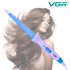 Плойка конусна для створення локонів електробігуді стайлер завивки волосся VGR V-596 з керамічним покриттям