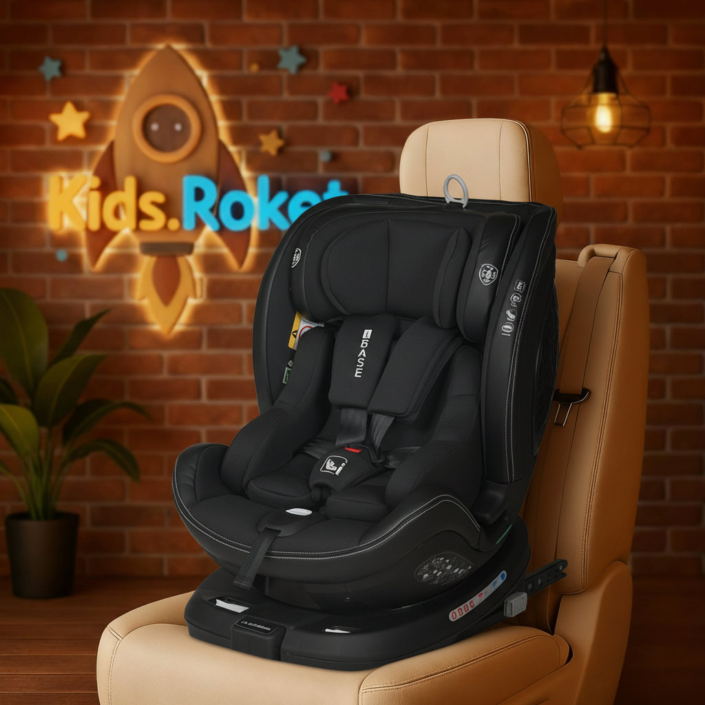 Дитяче поворотне автокрісло з Isofix El Camino ME 1109 i-BASE з народження та до 12 років, фото 1