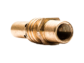 Розпилювач газу латунний для зварювальних пальників MIG/MAG VITA (ES-0014) М8×1 різьба внутрішня ліва, довга юбка