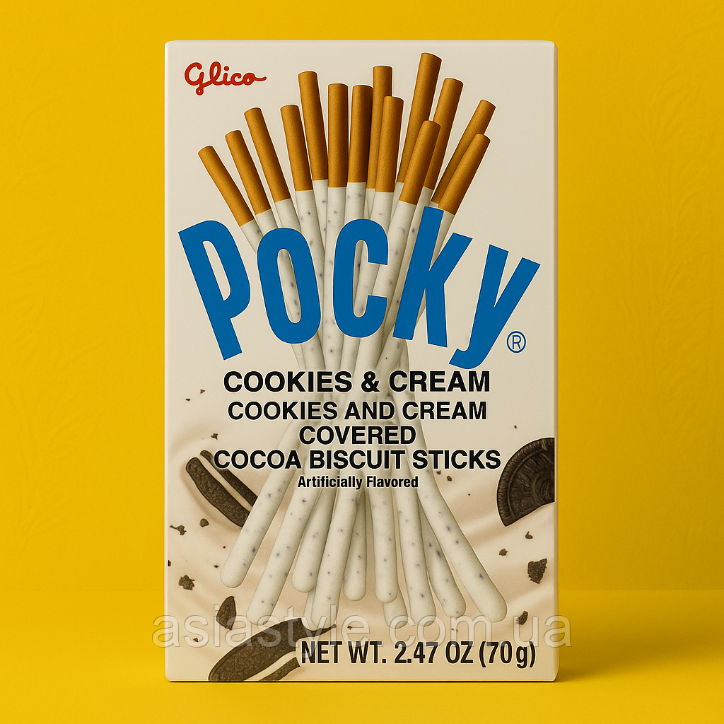 Палички Pocky Cookies & Cream (Glico Japan), Во, фото 1