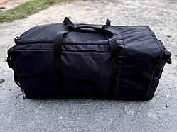 Сумка баул тактична us 160 л непромокаюча покращена Чорна