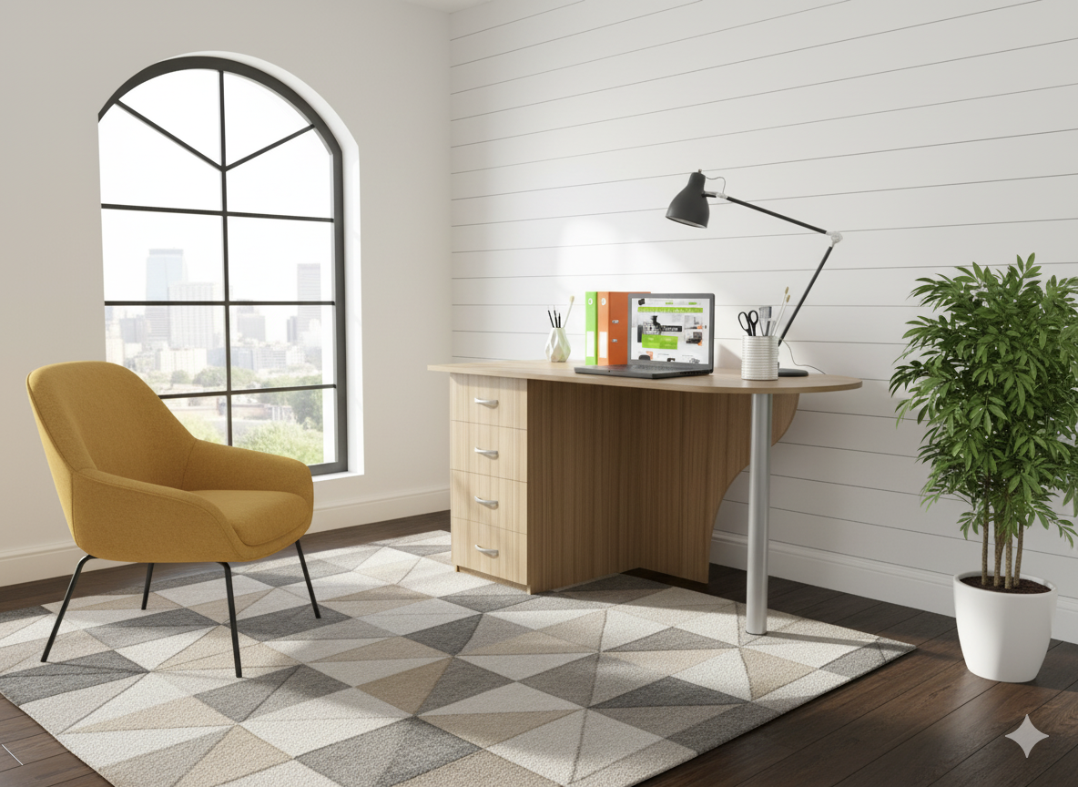 Офісний стіл С-16 Гамма стиль 600х1200х750 Дуб Сонома V1144, фото 1