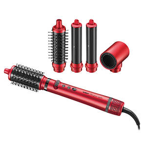 Фен-стайлер VGR 5 в 1 V-475 RED, Professional, 5 насадок, 1400 Вт