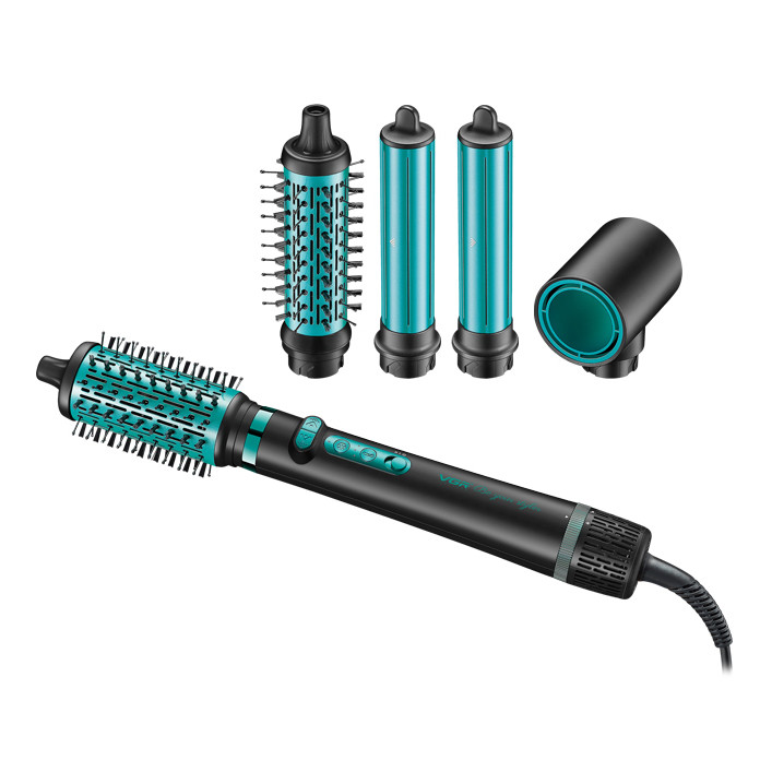 Фен-стайлер VGR 5 в 1 V-475 BLACK, Professional, 5 насадок, 1400 Вт, фото 1