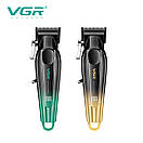 Акумуляторна машинка для стриження (clipper) VGR V-662 GREEN, 7000 RPM, 6 насадок, LED display, фото 7