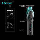 Тример VGR V-997, VECTOR MOTOR 8000-11000 RPM, 3 насадки, LED display, фото 3