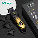 Тример VGR V-226 GOLD, 9000 RPM, 3 насадки, LED display, фото 2