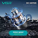 Тример VGR V-299 BLUE, 4 насадки, 9000RPM, 2000 mAh, 5 рівнів швидкості, LED display, фото 6