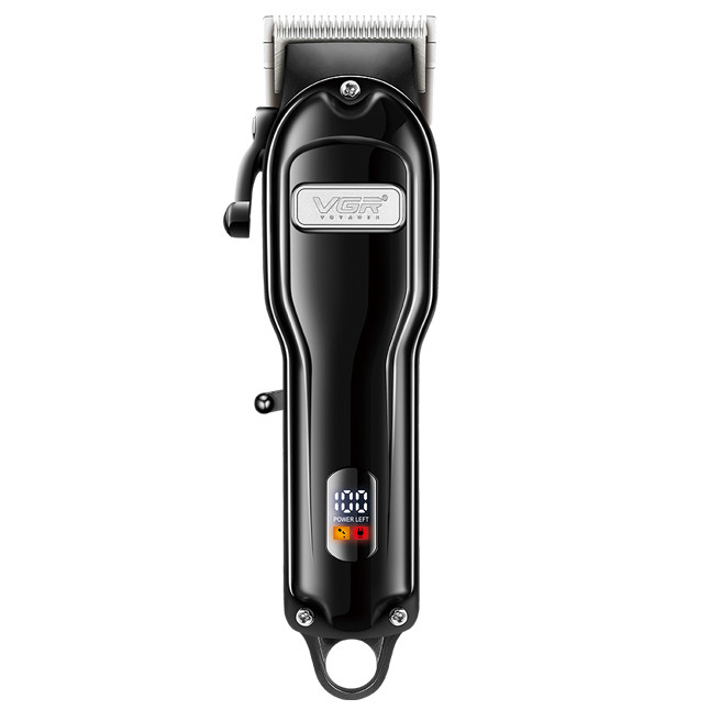 Акумуляторна машинка для стриження (clipper) VGR V-251, 4 насадки, 2000 mAh, LED display, фото 1