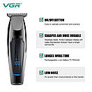Тример VGR V-070, 5 насадок, LED display, фото 2