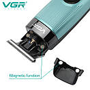 Тример VGR V-975 GOLD, 4 насадки, LED display, фото 4