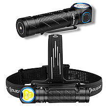 Ліхтар Olight Perun 3 чорний, налобний ліхтарик для військових з червоним світлом