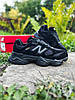 Чоловічі термо кросівки New Balance 9060 Black Cordura GTX чорні Нью Баланс замша водонепроникнений текстиль осінь зима, фото 2