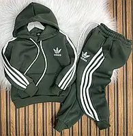 Дитячий теплий спортивний костюм Adidas на флісі